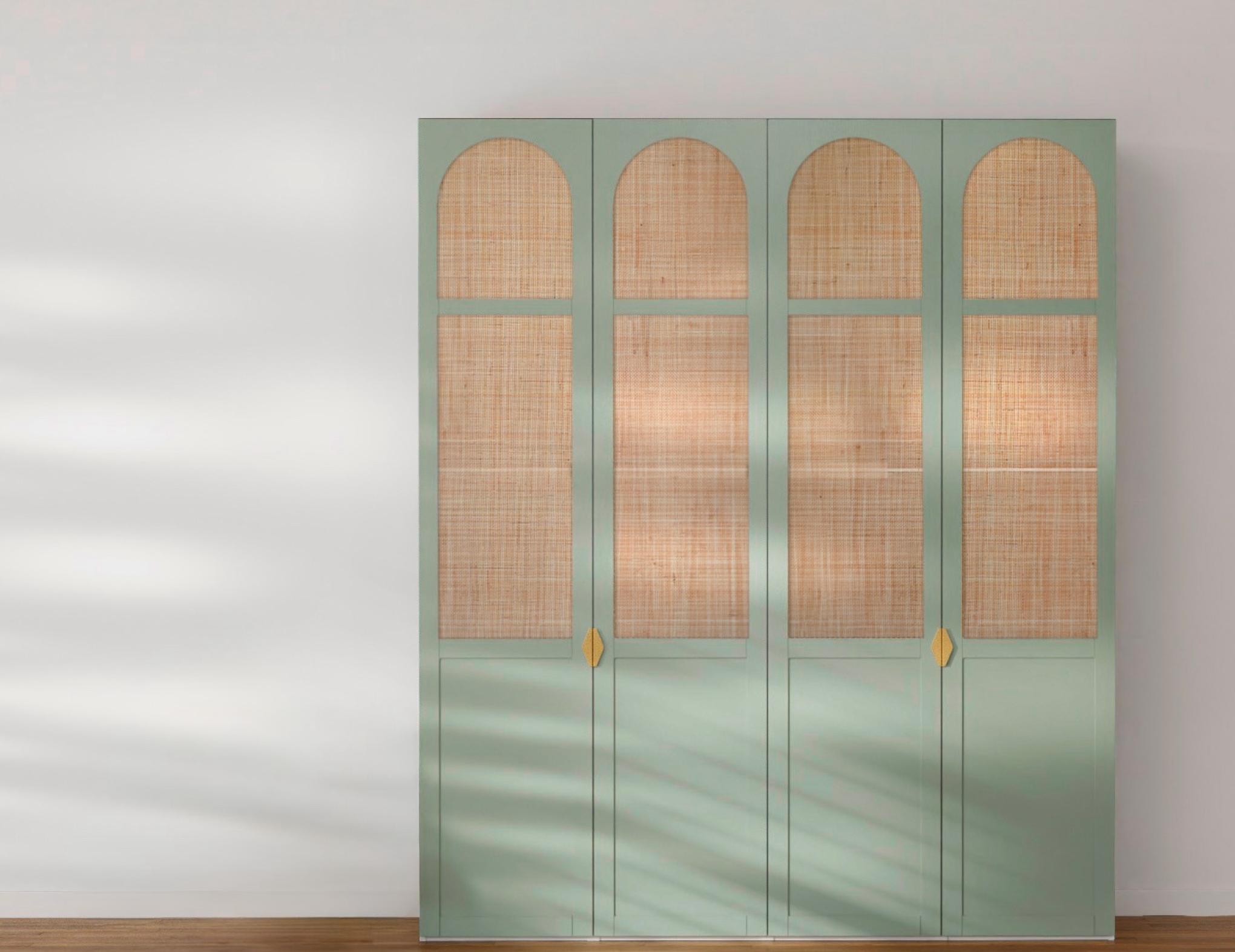 Gebogenes Raphia-Design