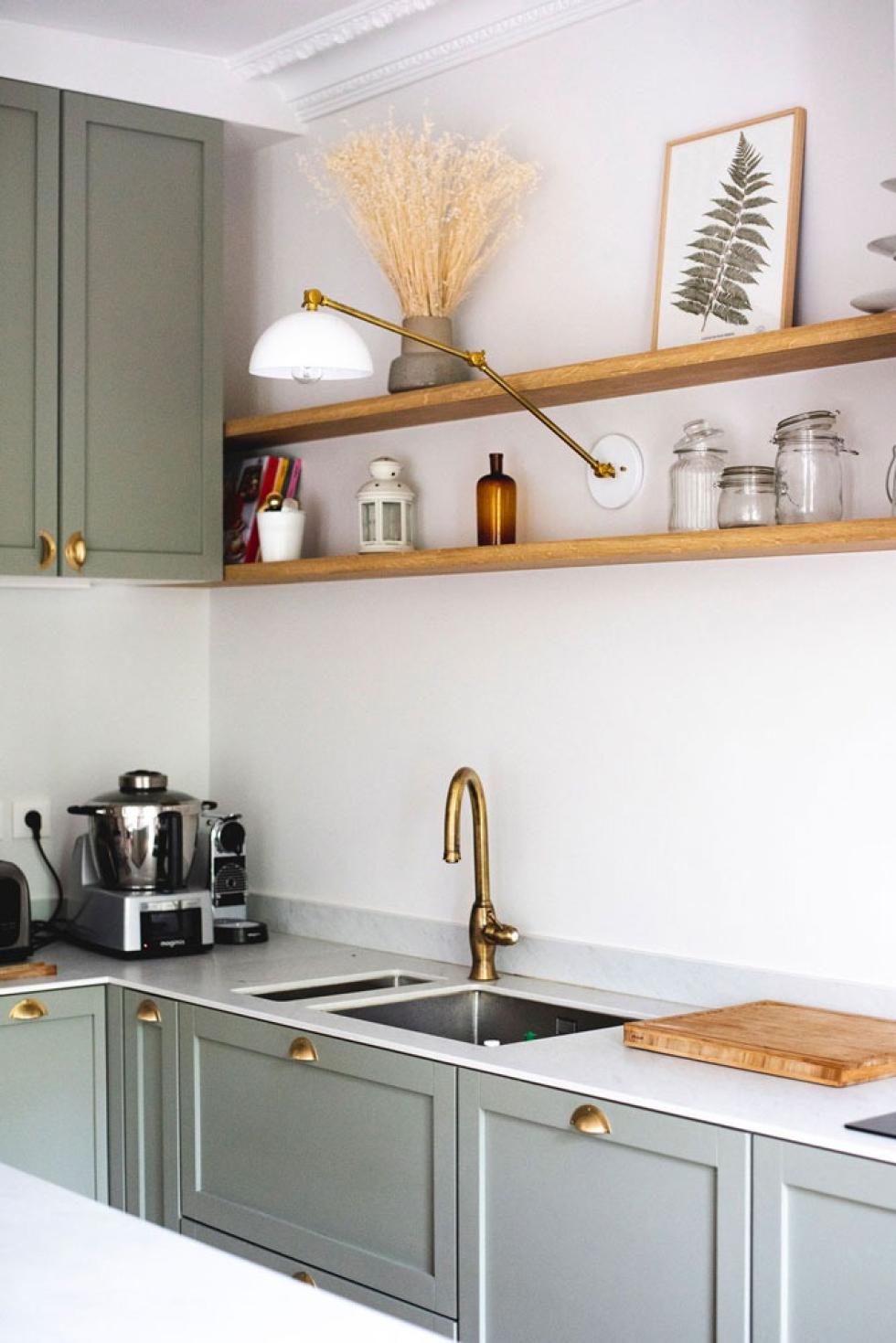 Shaker-kitchen in Green 05 - Stone