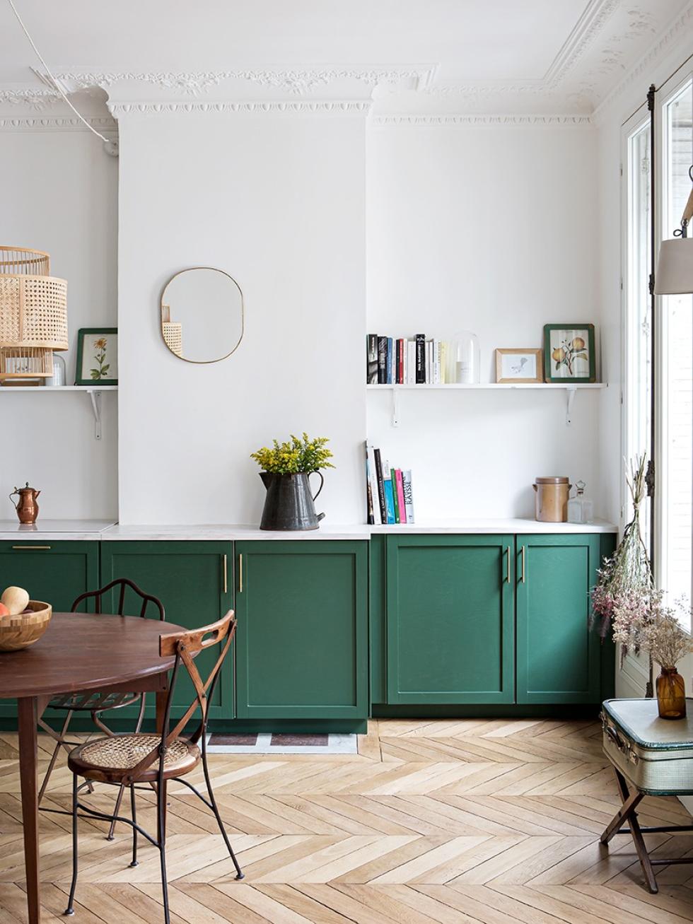 Shaker-kitchen in Green 04 - Sauvage