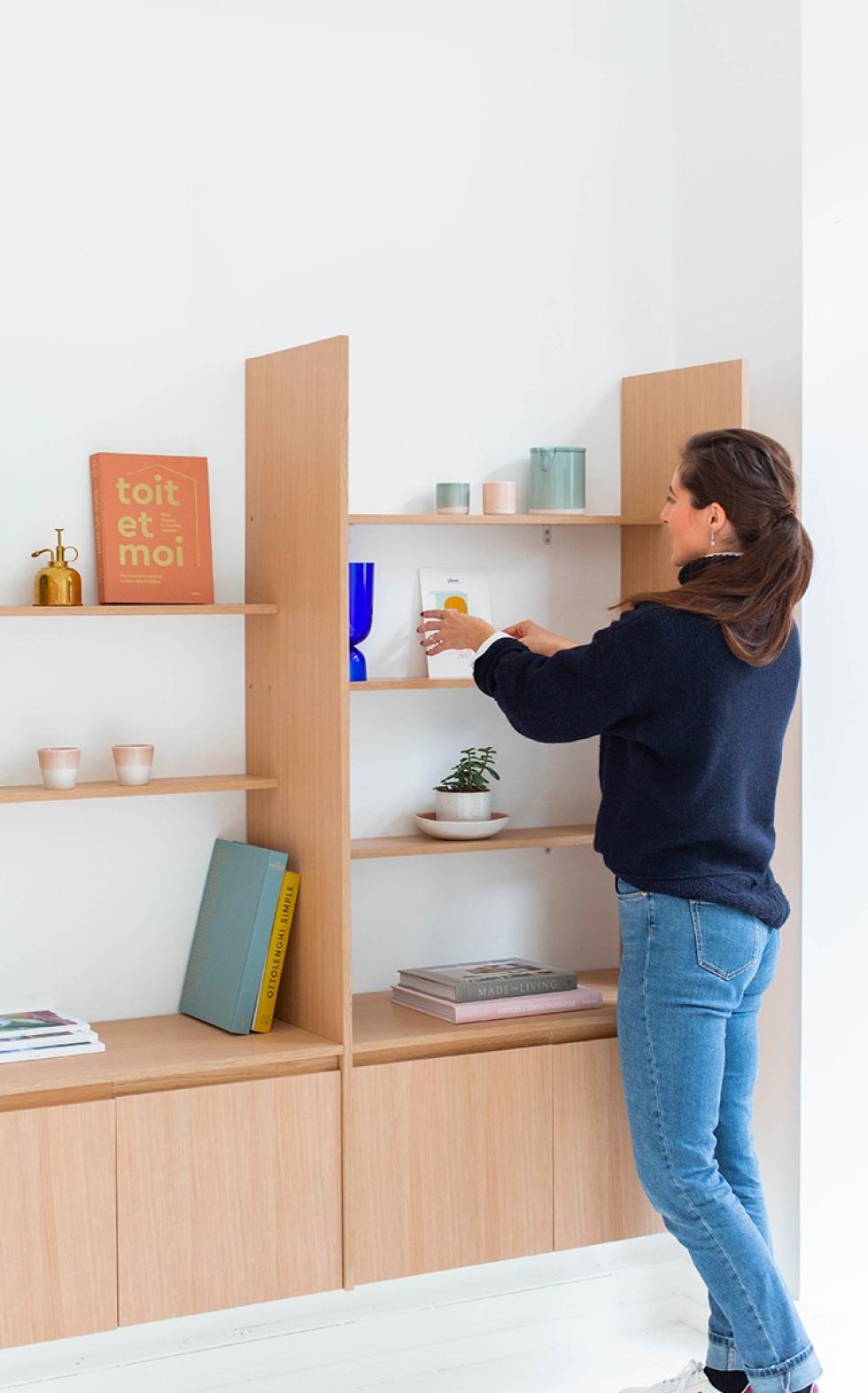 Bücherregal aus Eiche
