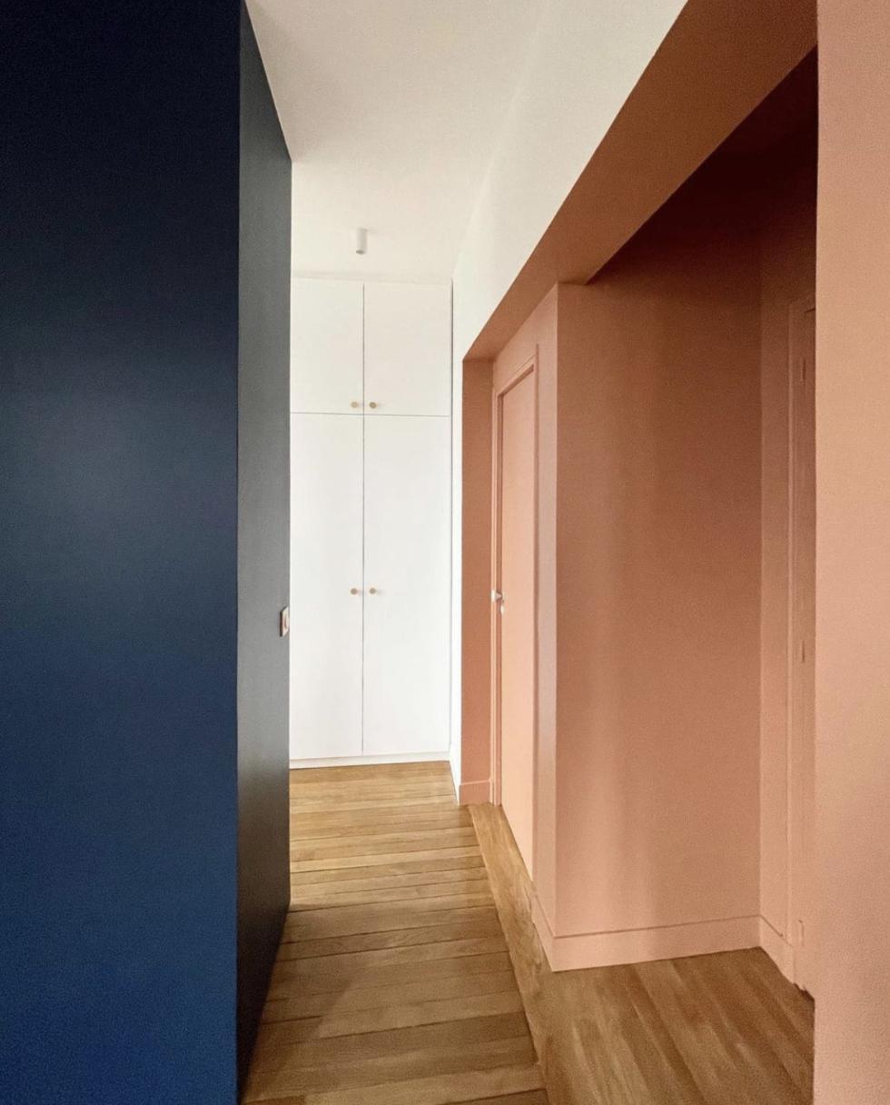 Entrance in terracotta & Blue 02 - Bleu nuit
