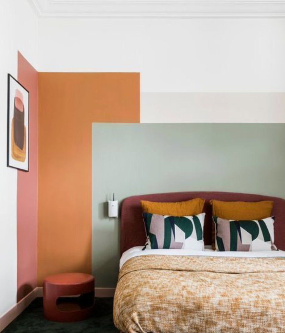 painted headboard