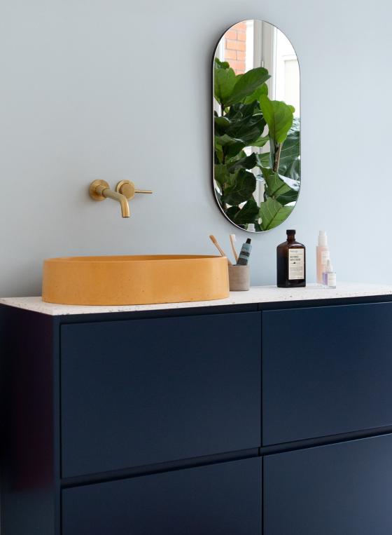 Blue bathroom furniture