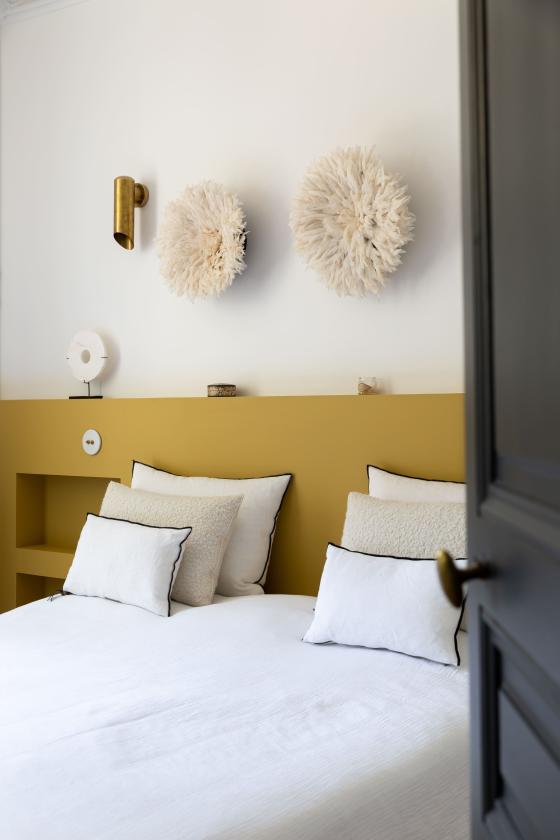 Mustard bedroom