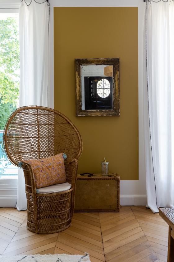 Mustard bedroom