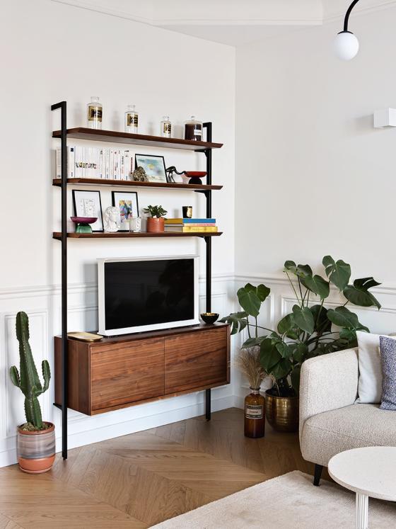 Retro-Wohnzimmer aus Walnuss