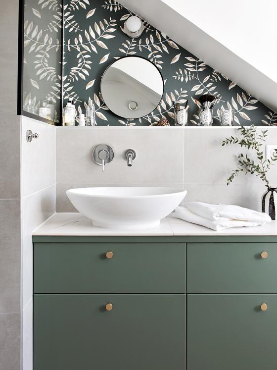 green bathroom