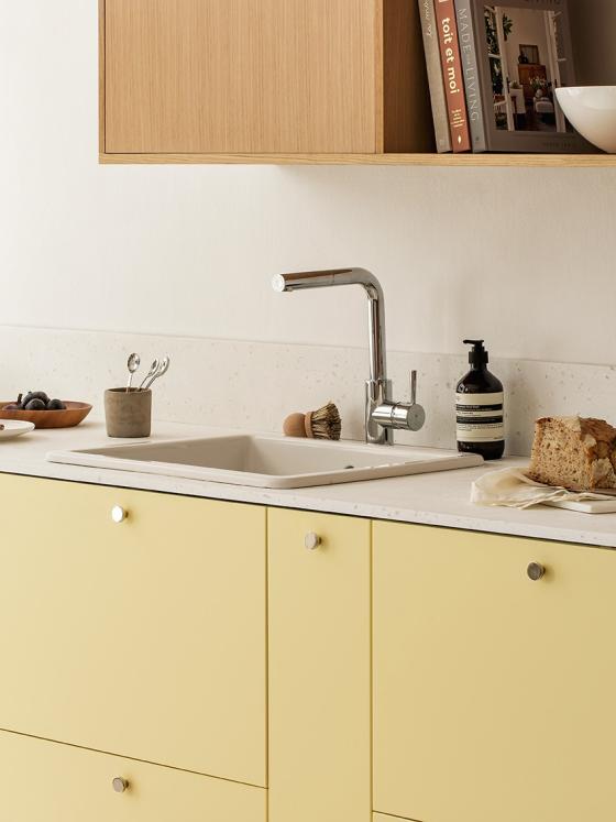 Küche in Beige 07 - Lemonade und Natureiche