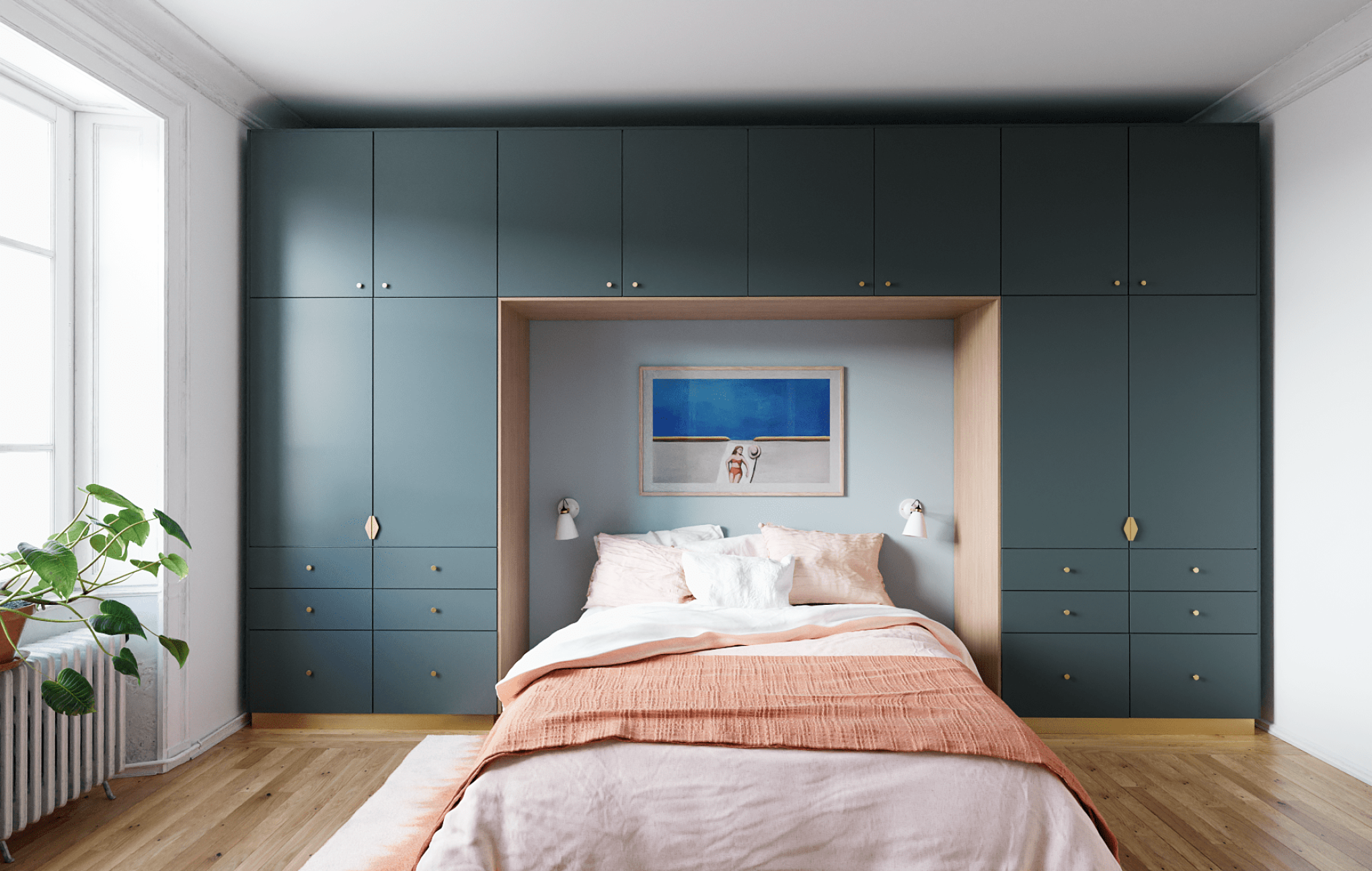 Wardrobe in Blue 05 - Bleu paon
