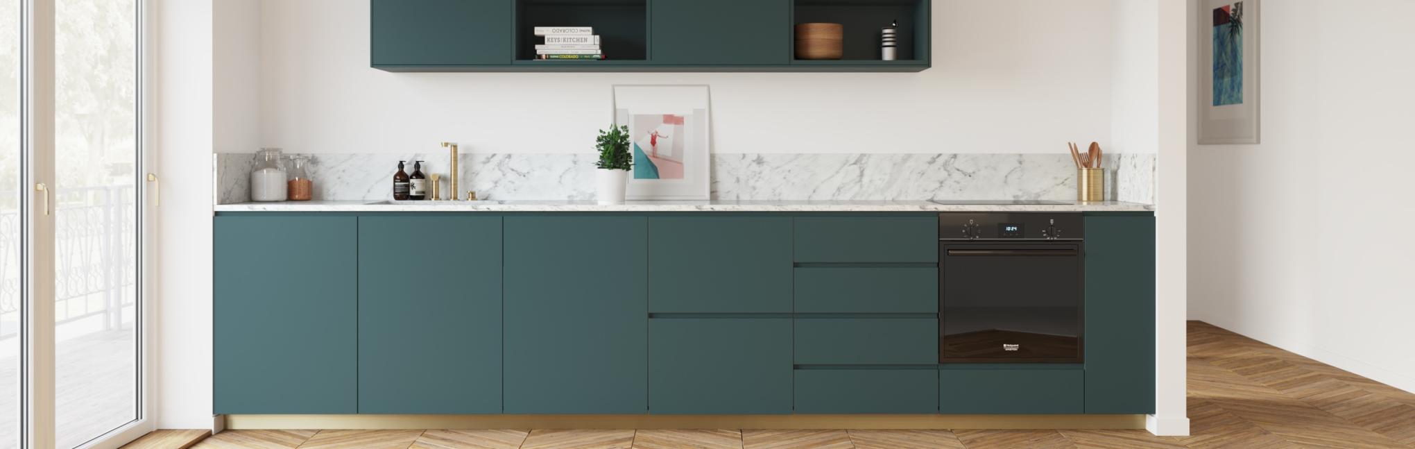Kitchen brass splashback