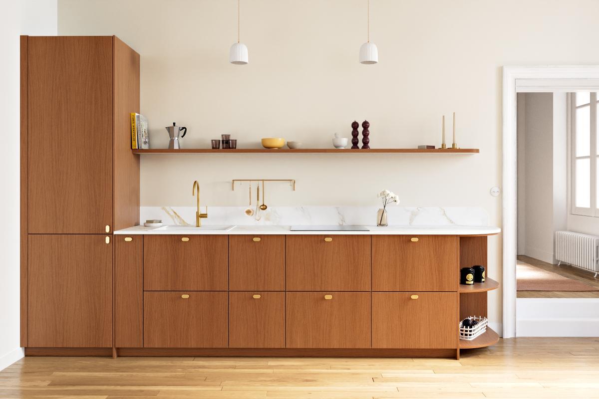 Marbre d'Automne Curved