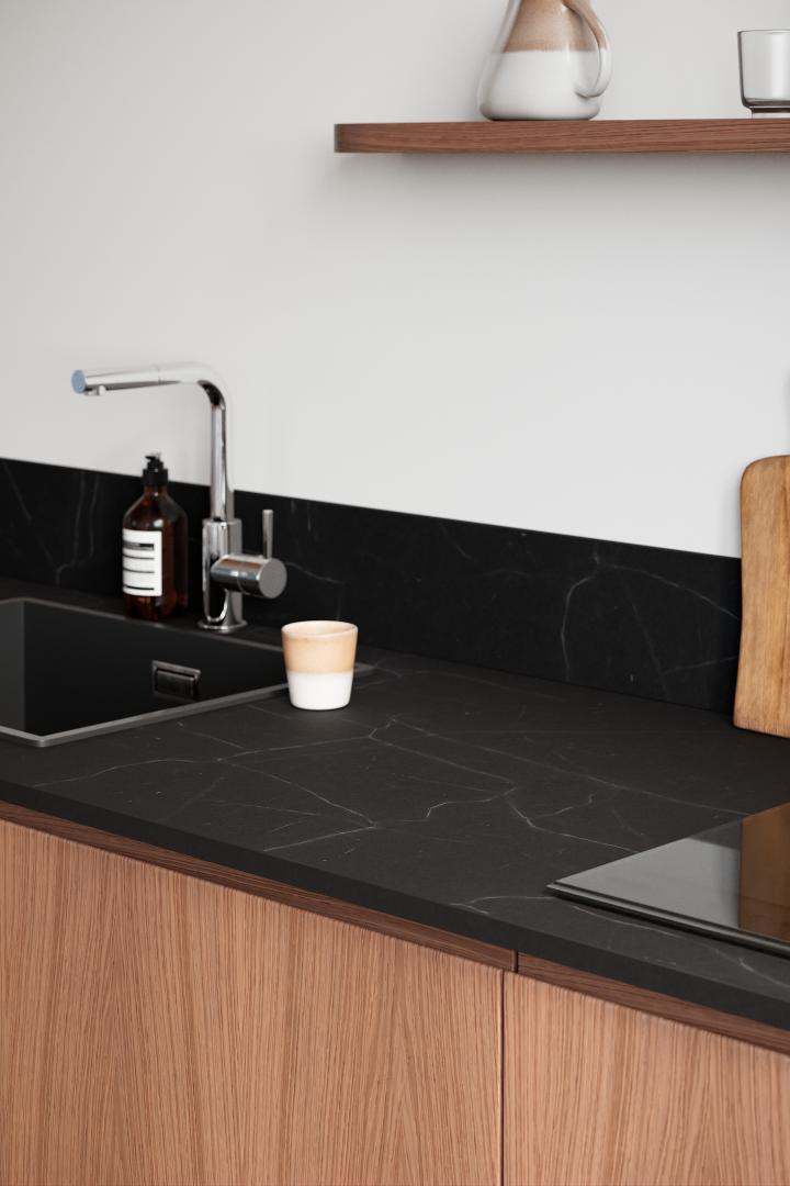 Muster Arbeitsplatten | Marmor Black - Dune