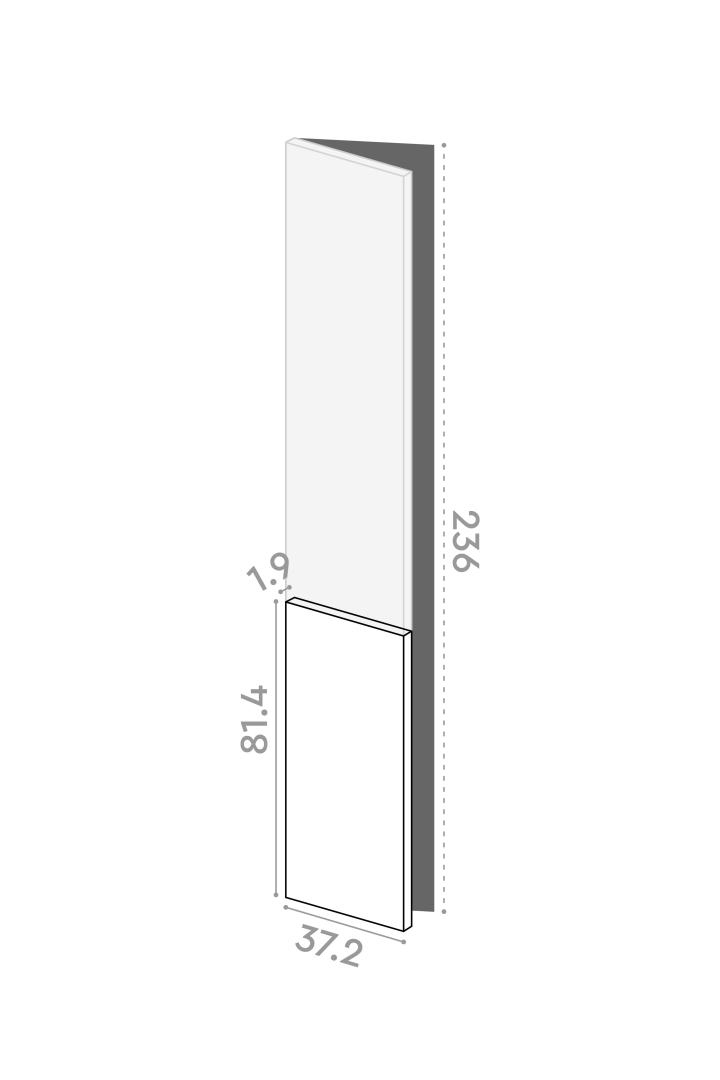 Tür 37x81cm - linke Scharniere