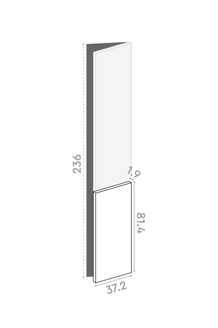 Door 37x81cm - right-hand hinges
