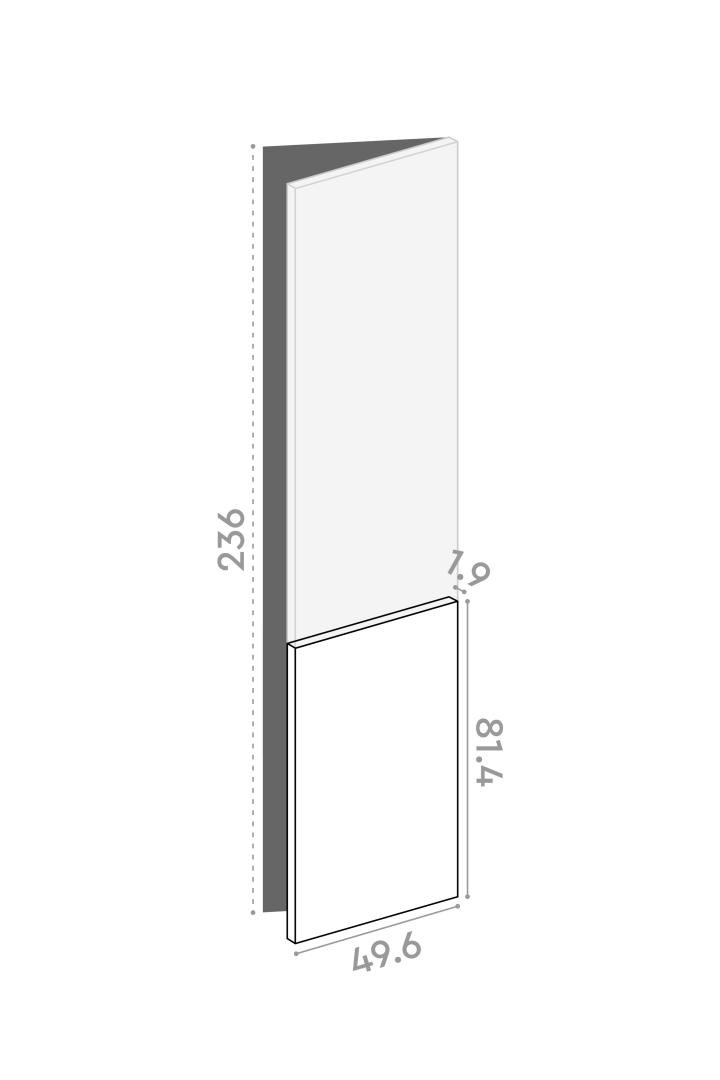 Porte 50x81cm - charnières à droite