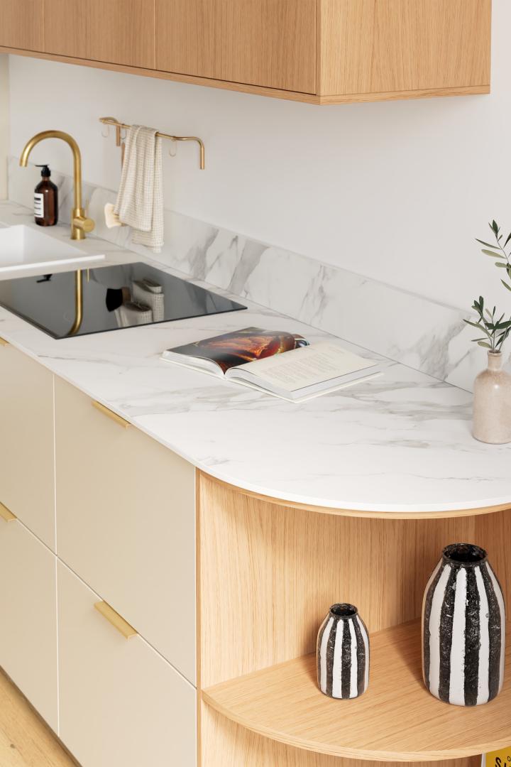 Marbre Calacatta Curved