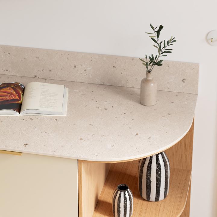 Natural Terrazzo Curved