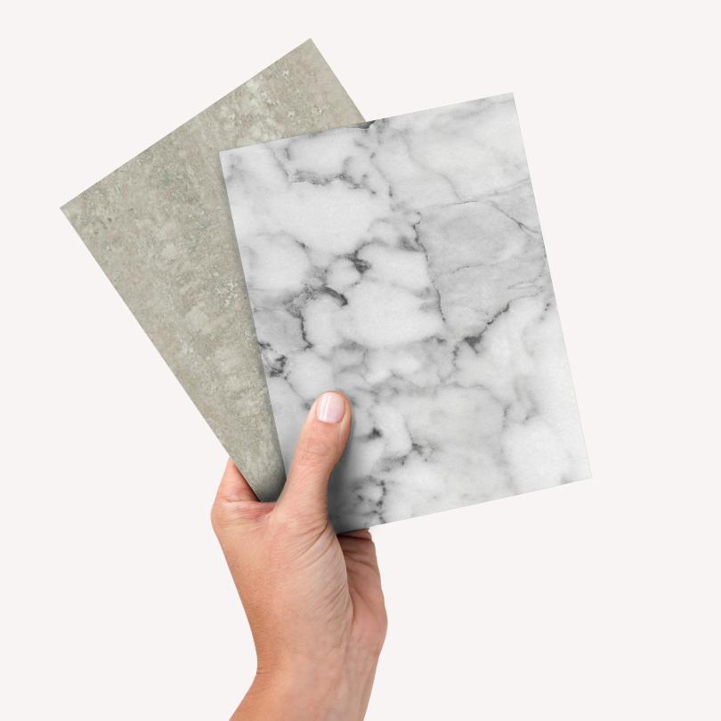 Muster Arbeitsplatten | Travertin Natur - Marmor Intense