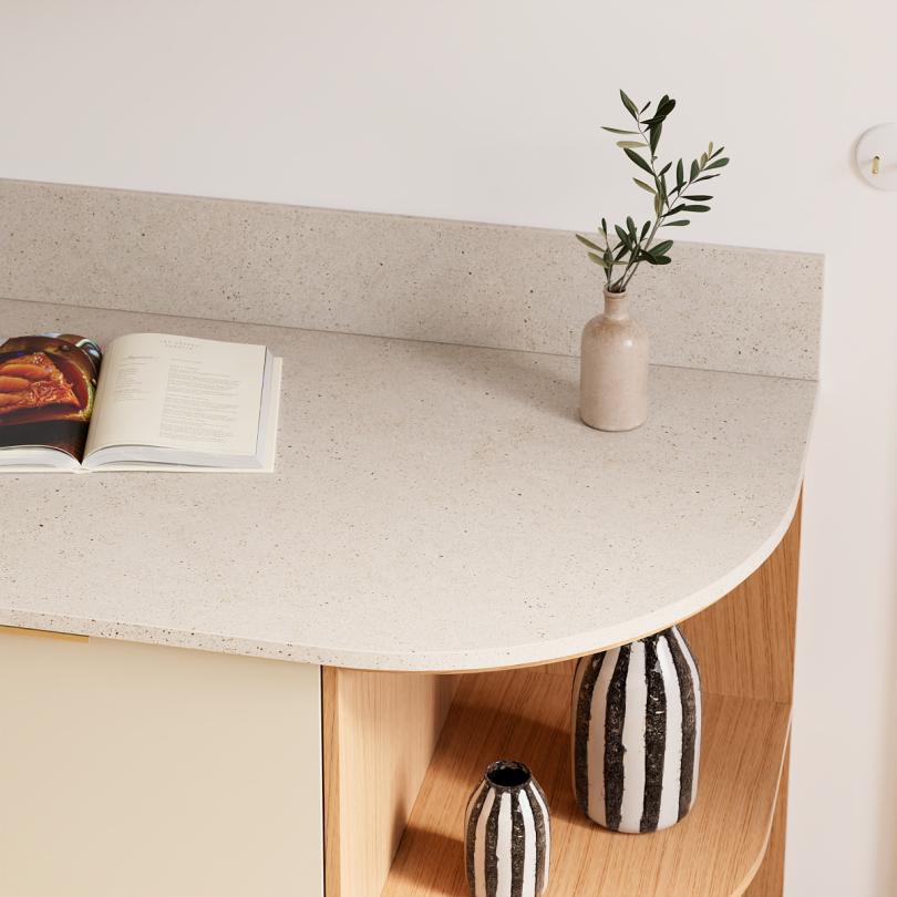 Arbeitsplatte Curved Granito