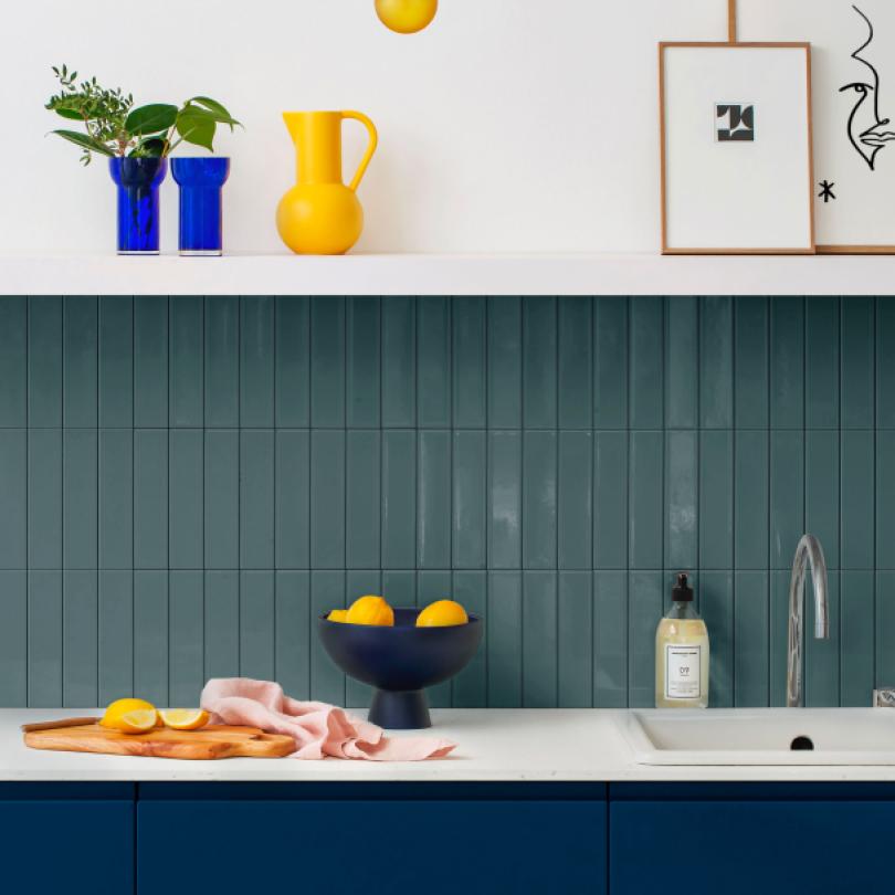 Carreaux de céramique Bleu paon
