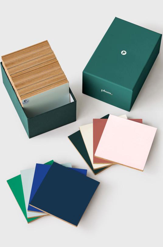 Coffret chêne peint