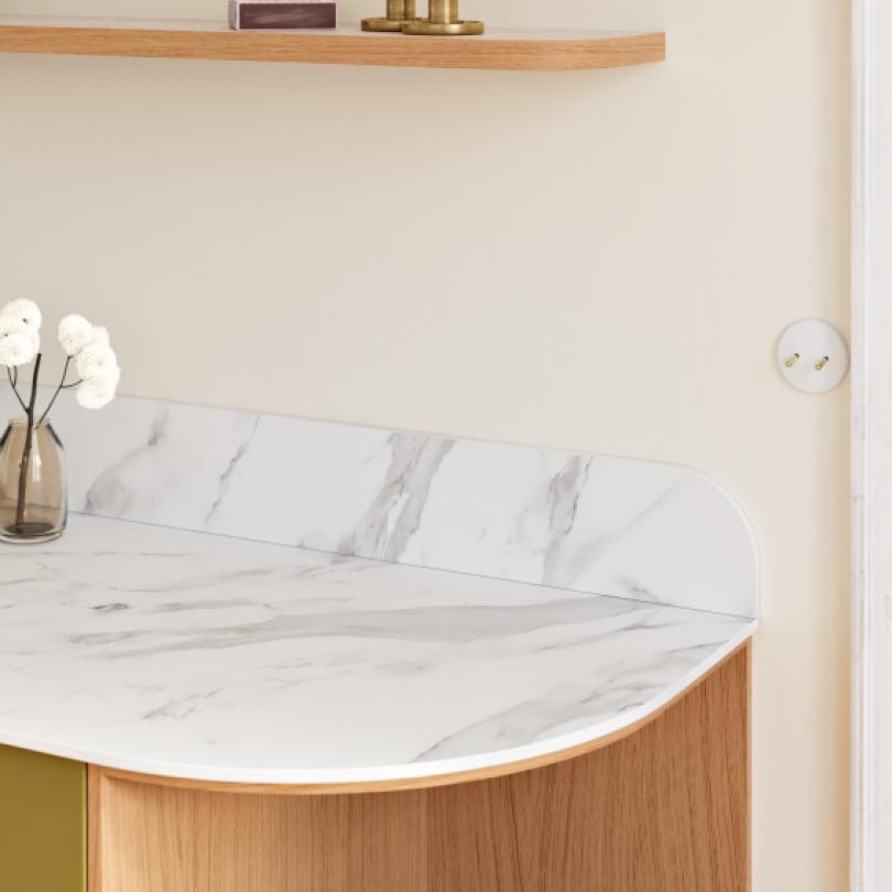 Marbre Calacatta Curved