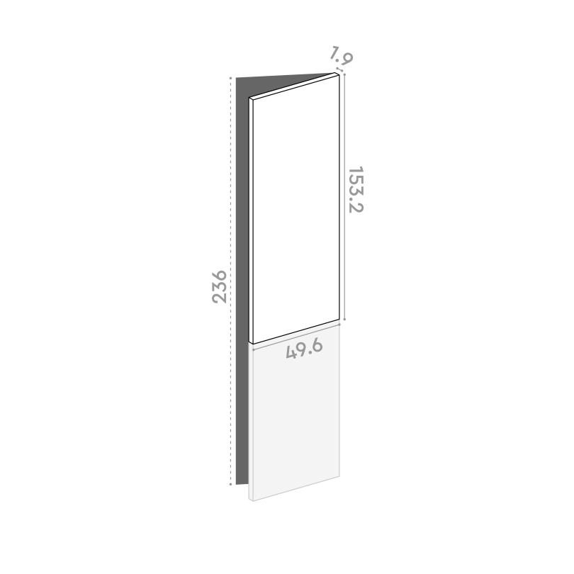 Porte 50x153cm - charnières à droite