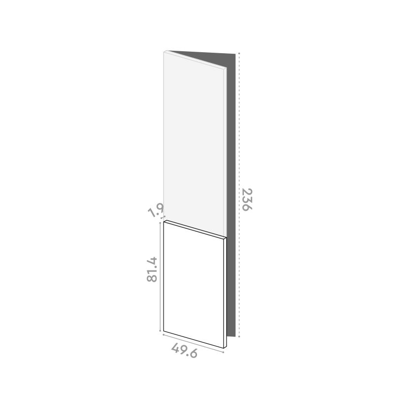 Tür 50x81cm - linke Scharniere