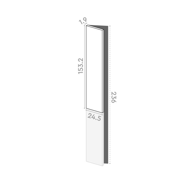Door 25x153cm - left-hand hinges