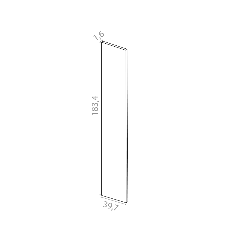 Cover panel 39x183cm