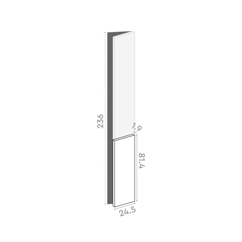 Door 25x81cm - right-hand hinges