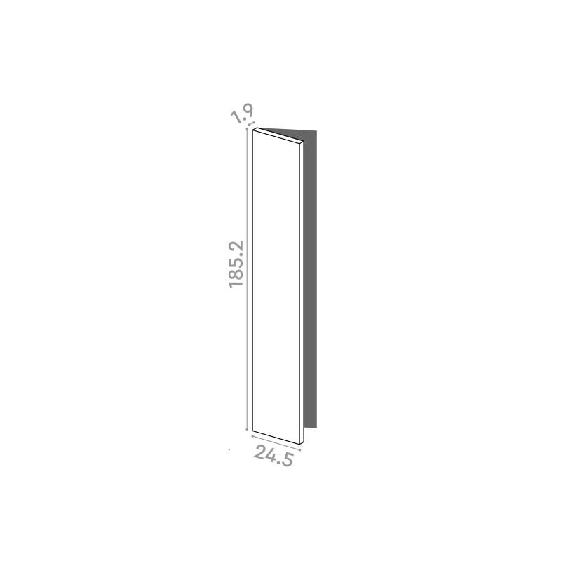 Door 25x185cm - left-hand hinges