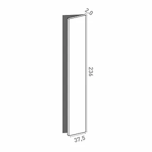 Porte 37x236cm - charnières à droite