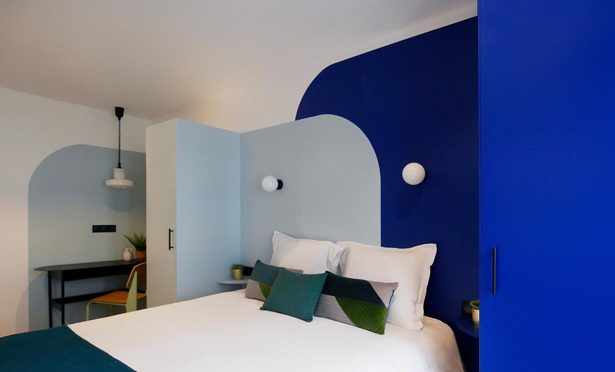 two-tone headboard