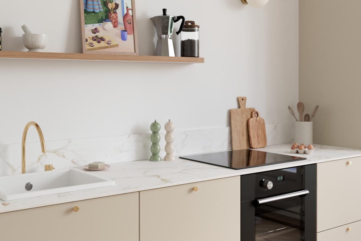 Muster Arbeitsplatten | Marmor Gold