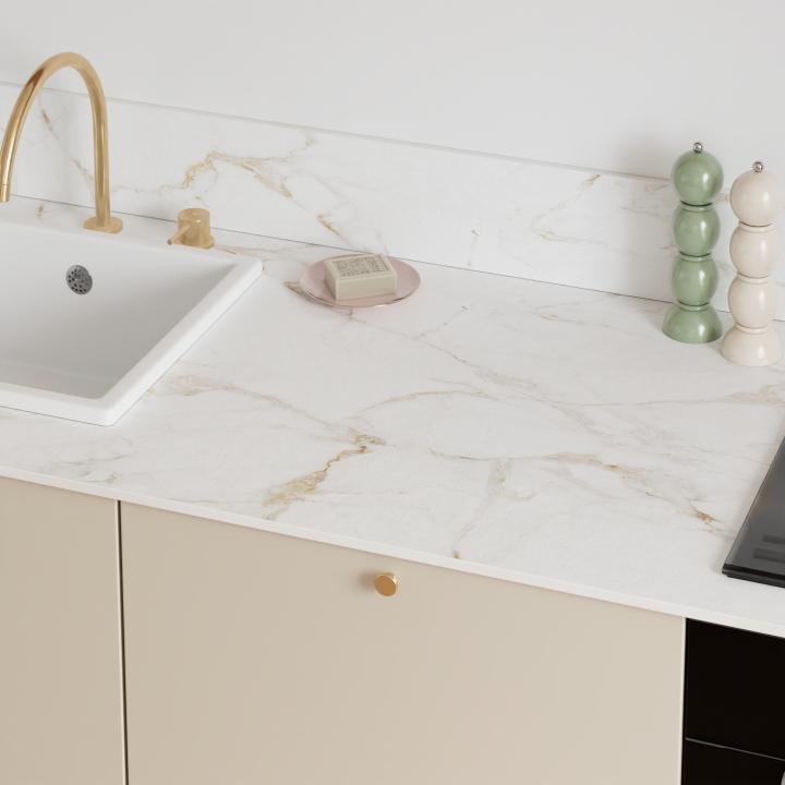 Muster Arbeitsplatten | Marmor Gold