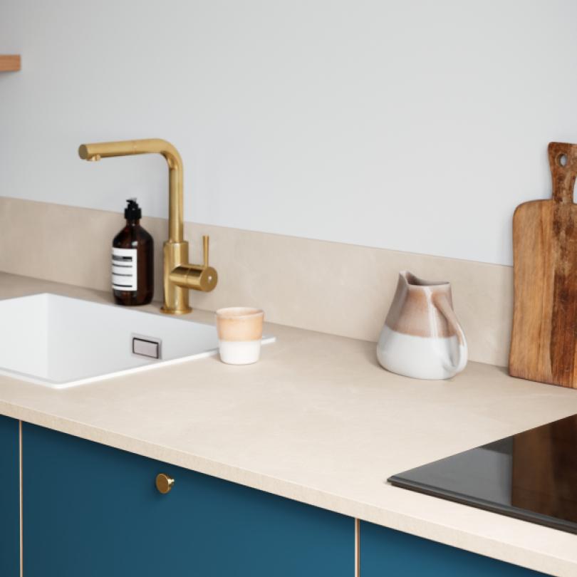 Muster Arbeitsplatten | Marmor Black - Dune