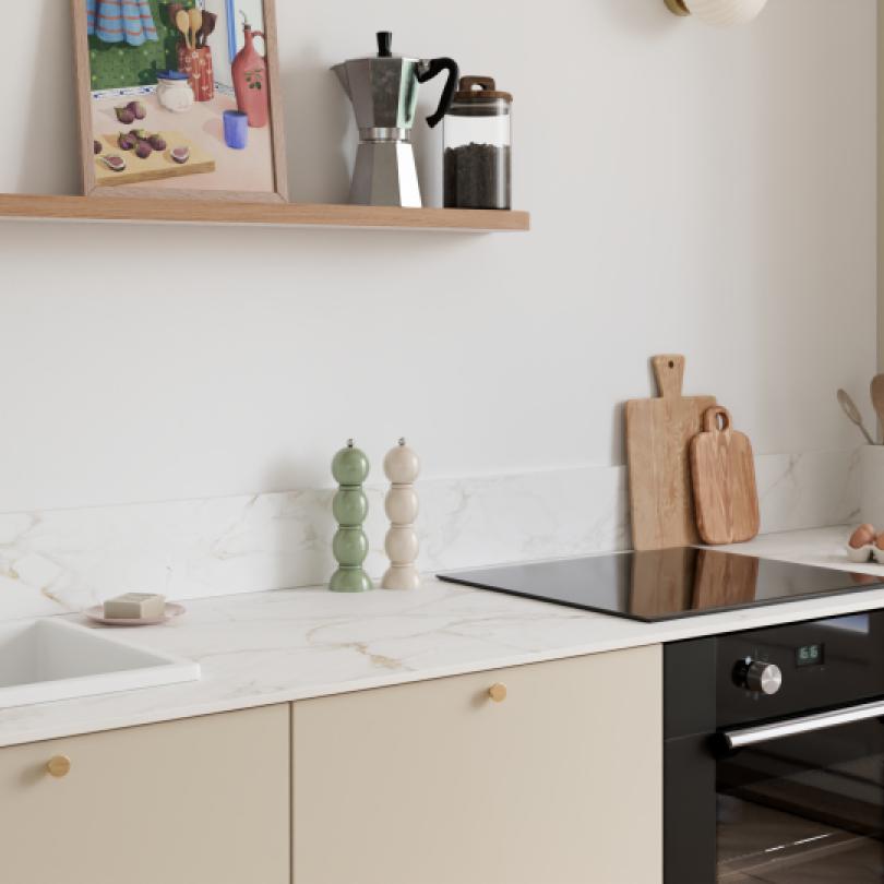Muster Arbeitsplatten | Marmor Gold